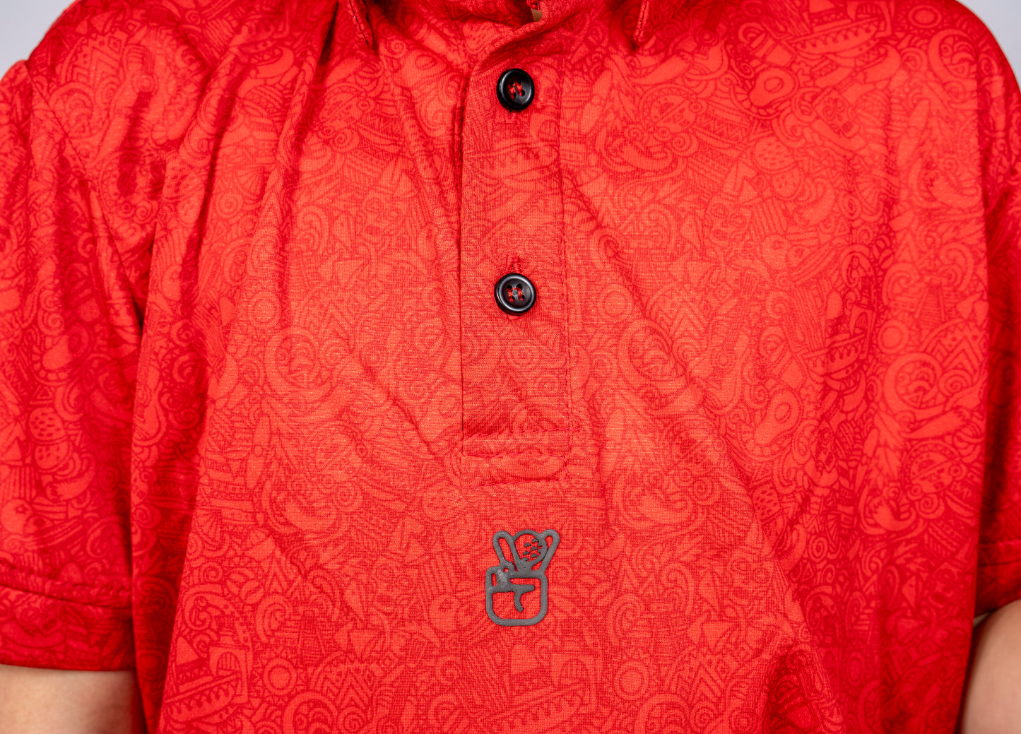 Mexi Doodle Red Jr Polo