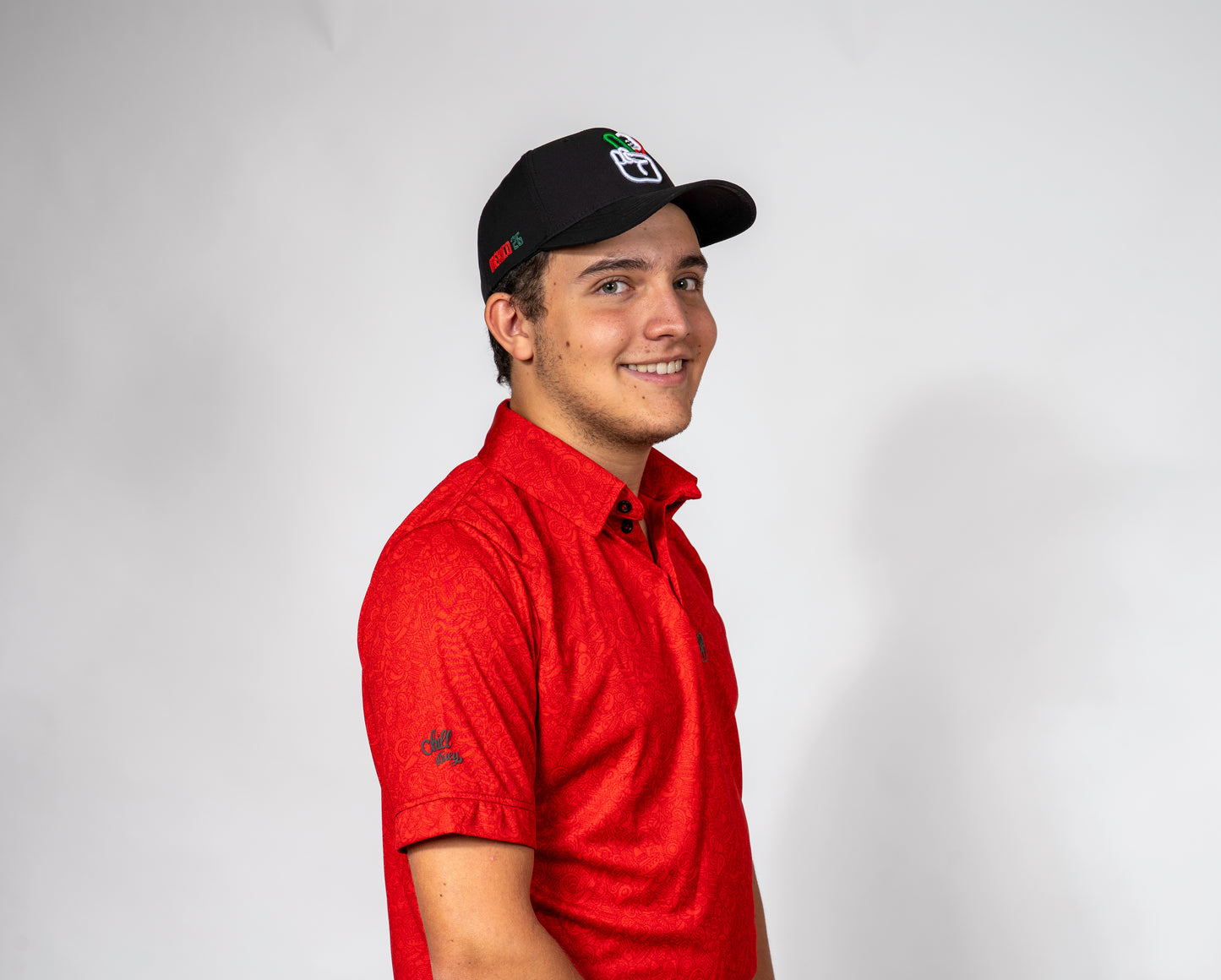 Mexi Doodle Red Polo
