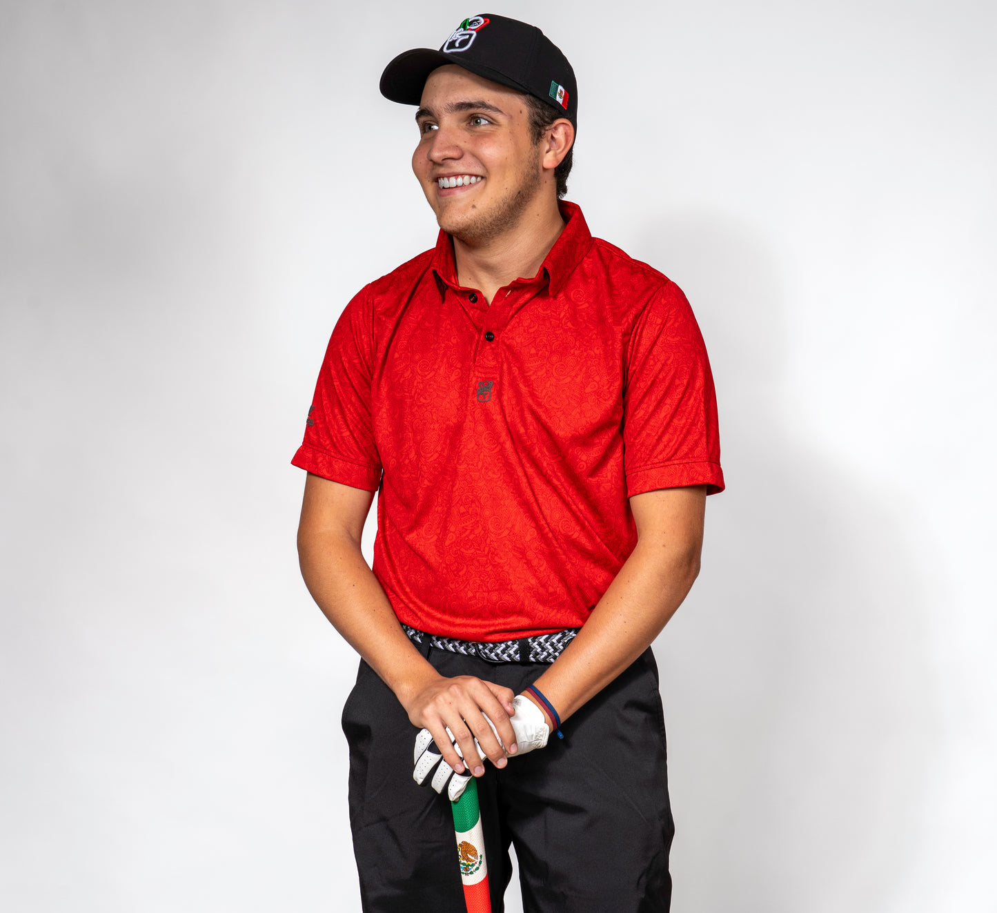 Mexi Doodle Red Polo