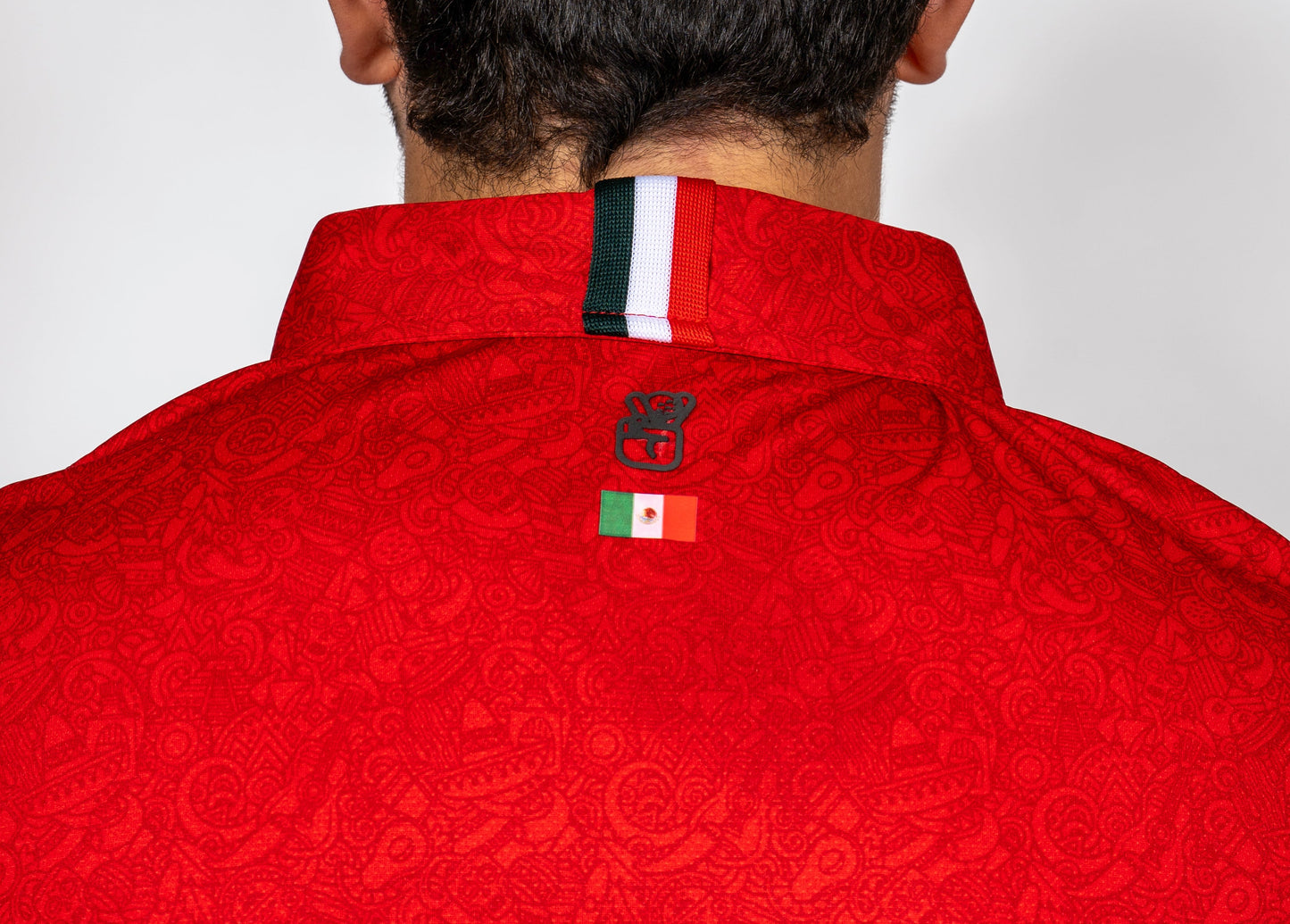 Mexi Doodle Red Polo