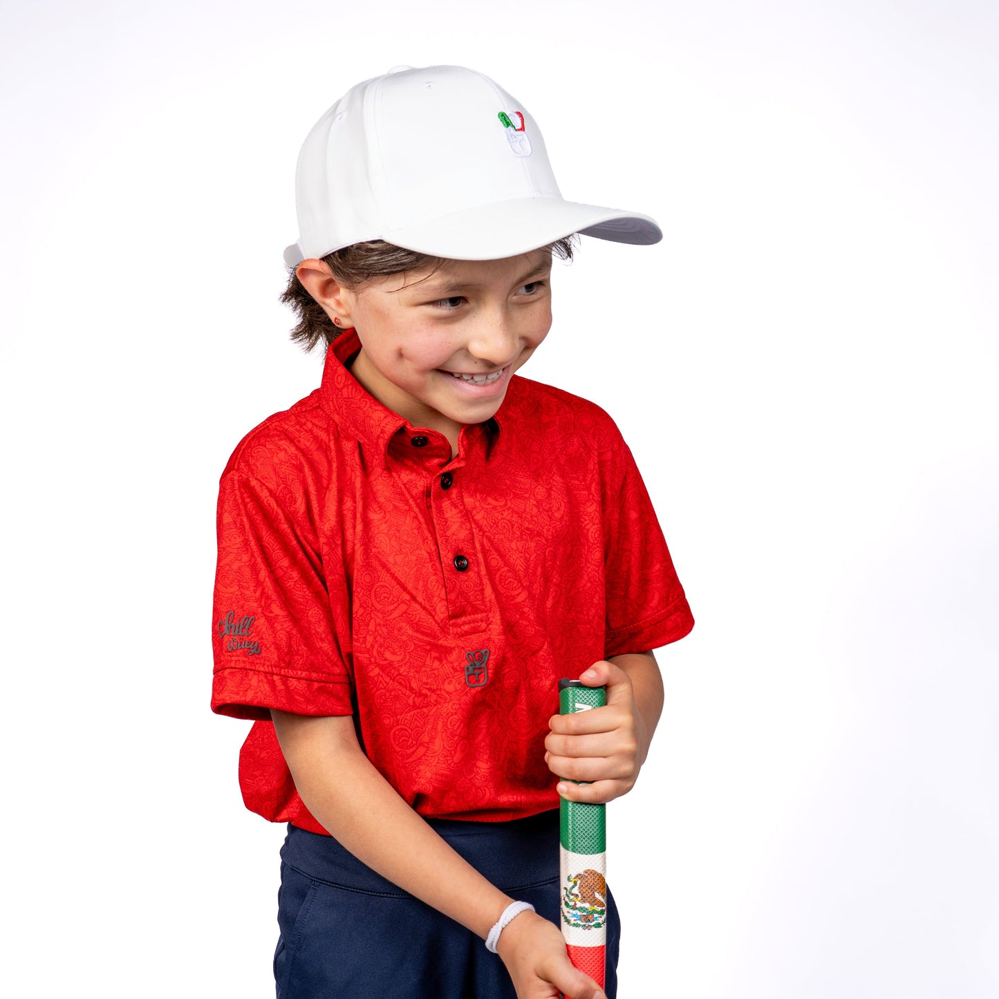 Mexi Doodle Red Jr Polo