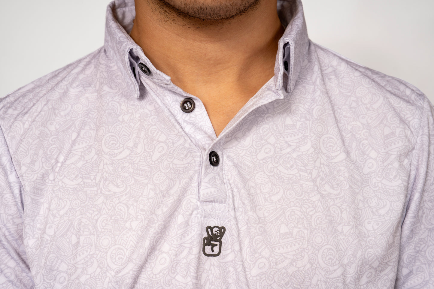 Mexi Doodle White Polo