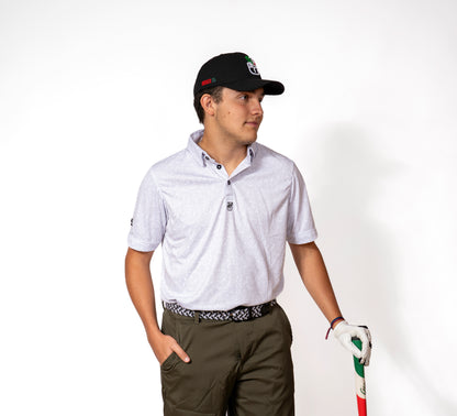 Mexi Doodle White Polo