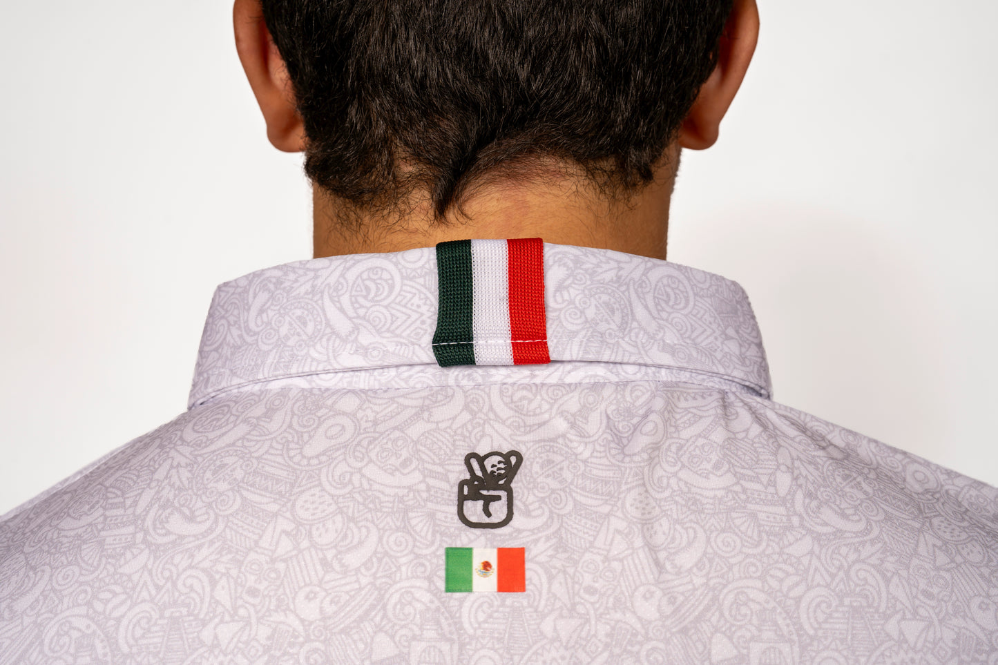 Mexi Doodle White Polo