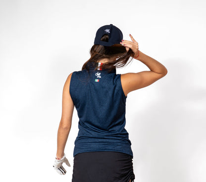 Mexi Doodle Navy Lady Polo
