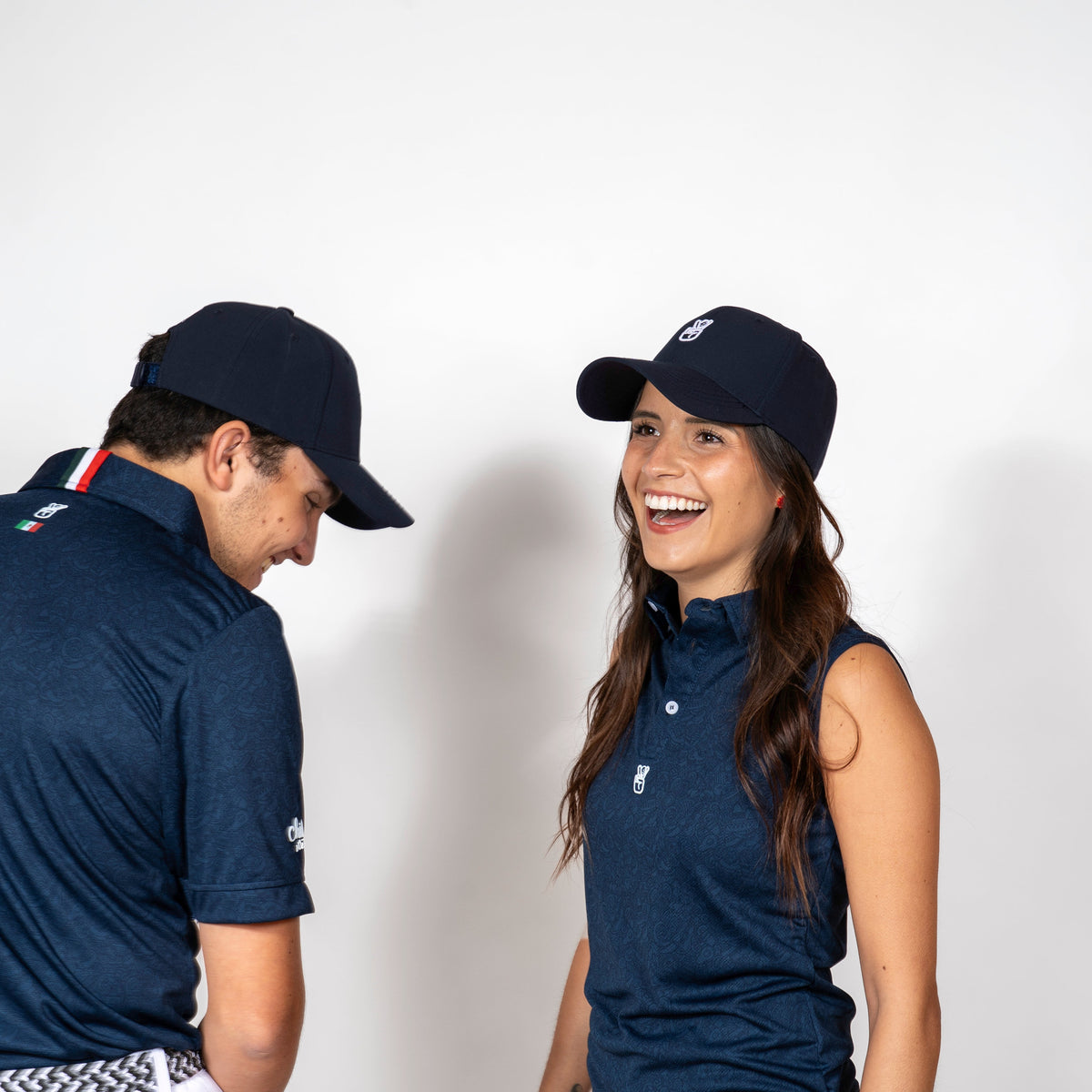 Mexi Doodle Navy Lady Polo