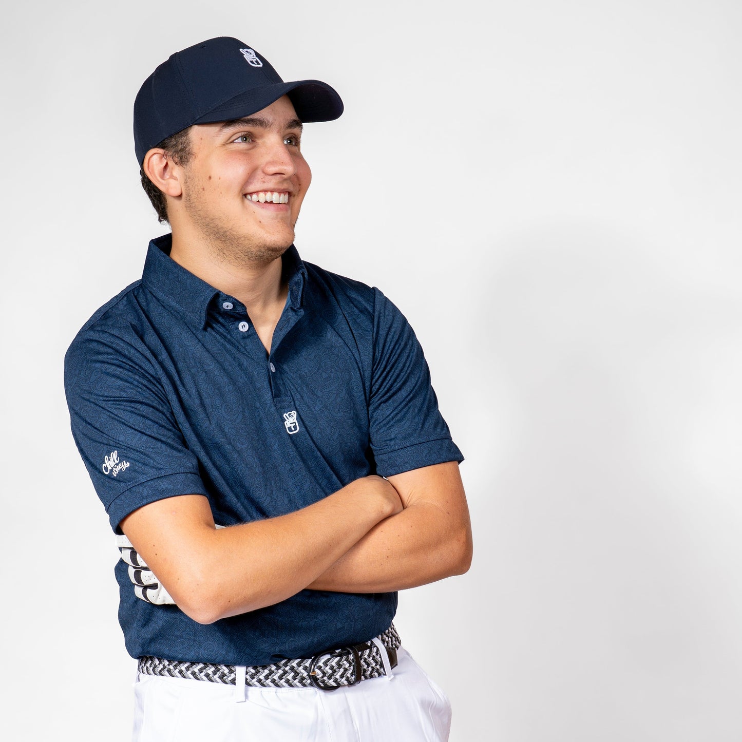 Mexi Doodle Navy Polo